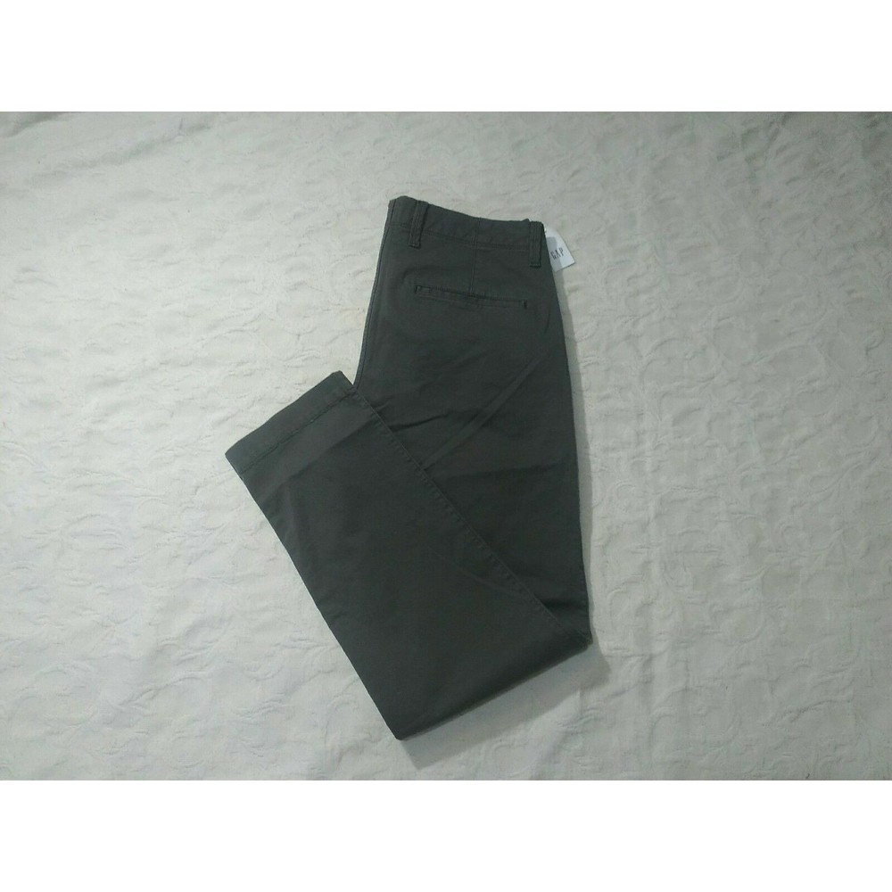 GAP SLIM PANTS MENS SIZE 33X32 GREY COLOR ZIP FLY NEW WITH TAGS